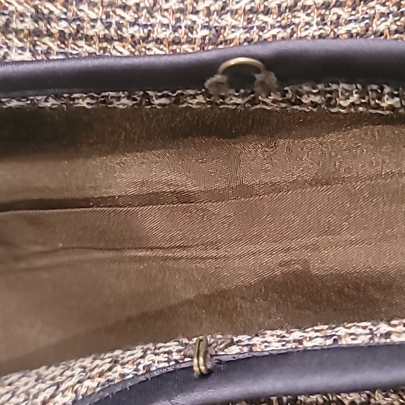 Jones New York Virgin Wool Blend Tweed Open Front Blazer Brown 14 - Picture 8 of 12